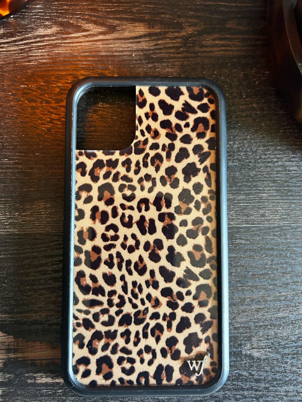 WildFlower Leopard Print Phone Case - Brown/Black